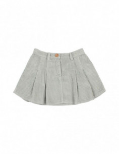 FALDA DE PANA NIÑA BOX PLEAT SKIRT