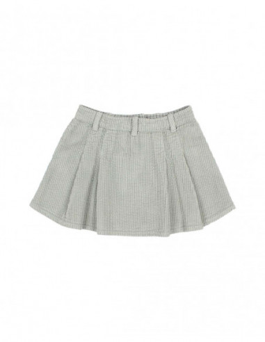 FALDA DE PANA NIÑA BOX PLEAT SKIRT
