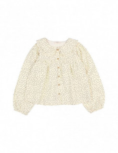 BLUSA ALGODÓN ORGÁNICO NIÑA DOTS BLOUSE