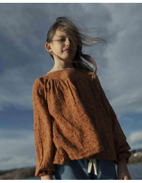 BLUSA ALGODÓN NIÑA GARDEN BLOUSE