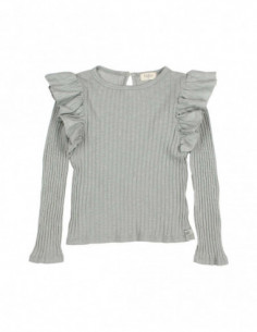 CAMISETA ALGODÓN ORGÁNICO NIÑA GIRLY T-SHIRT - EUCALYPTUS 2