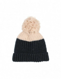 GORRO TRICOT UNISEX POM POM BICOLOR HAT - DEEP FOREST