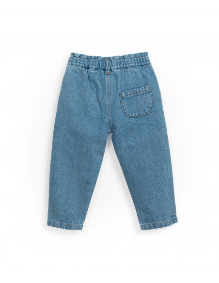 PANTALÓN VAQUERO UNISEX CON ALGODÓN RECICLADO - DENIM AZUL