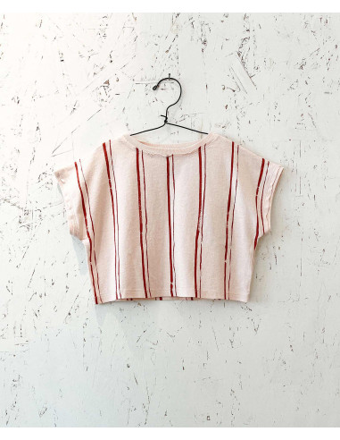 CAMISETA JERSEY ESTAMPADA RAYAS