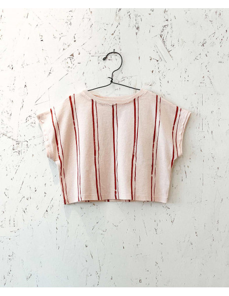 CAMISETA JERSEY ESTAMPADA RAYAS