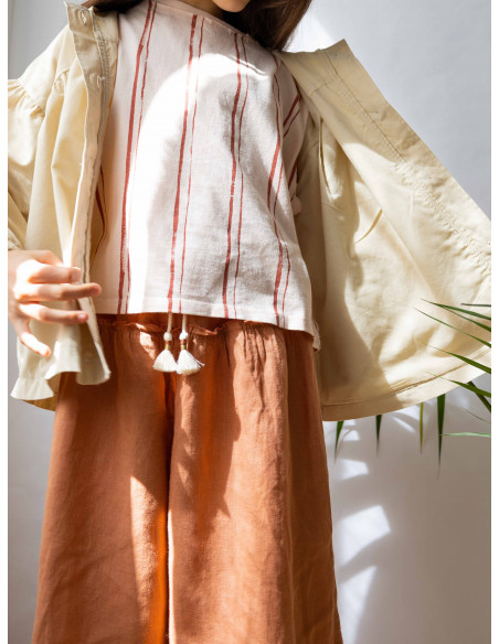 CAMISETA JERSEY ESTAMPADA RAYAS