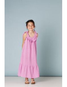 VESTIDO NIÑA LONG PLAIN DRESS 2