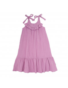VESTIDO NIÑA LONG PLAIN DRESS