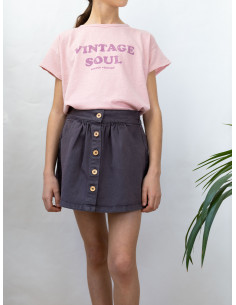 FALDA NIÑA GREY DENIM MINI SKIRT 2