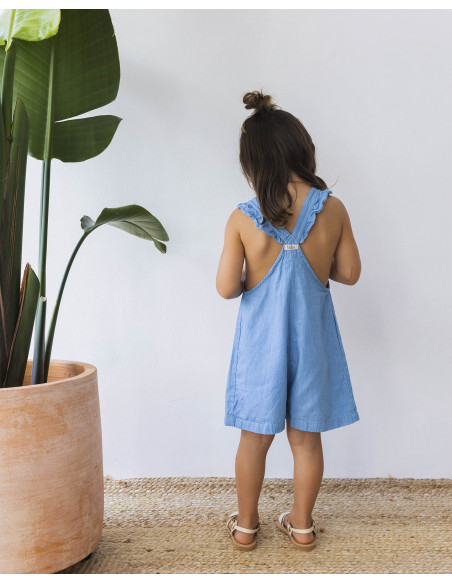 MONO NIÑA TIRANTES DENIM