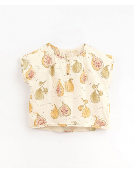 CAMISETA JERSEY ESTAMPADA FRUTAS