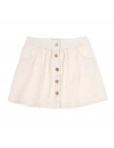 FALDA NIÑA DENIM MINI SKIRT - OFF WHITE 2