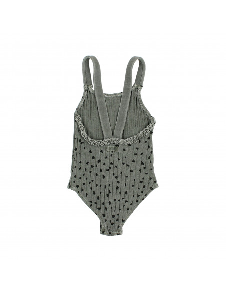 BAÑADOR NIÑA ANIMAL PRINT- KAKI