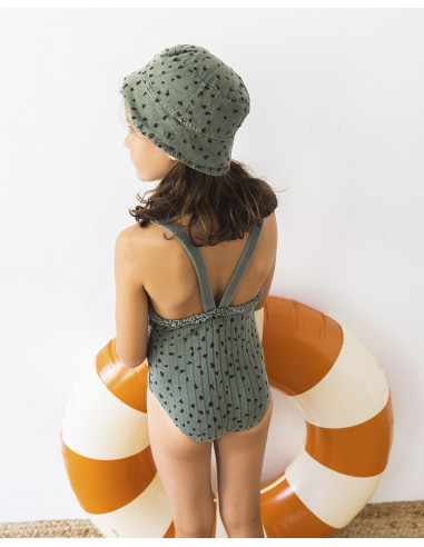 BAÑADOR NIÑA ANIMAL PRINT- KAKI