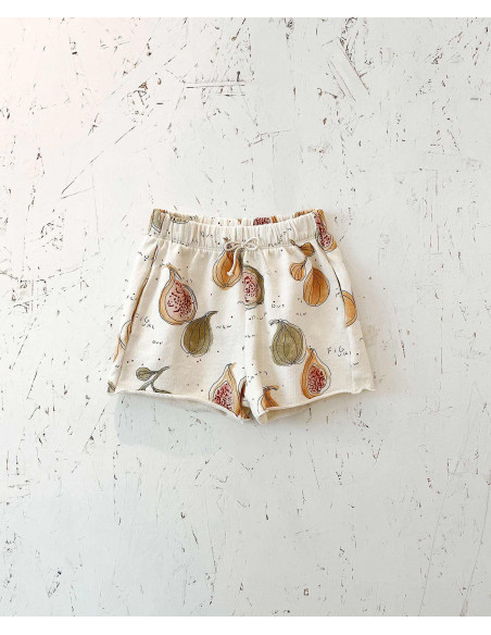 PANTALÓN CORTO DE FELPA ESTAMPADA