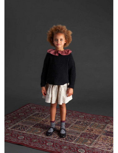 FALDA MINI MICROPANA FLORES NIÑA