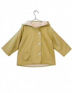 PARKA NIÑA REVERSIBLE CON POLIESTER RECICLADO - VERDE