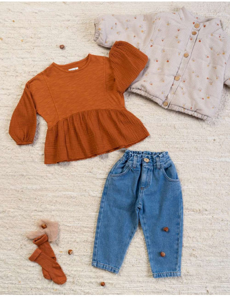 PANTALÓN VAQUERO UNISEX CON ALGODÓN RECICLADO - DENIM AZUL