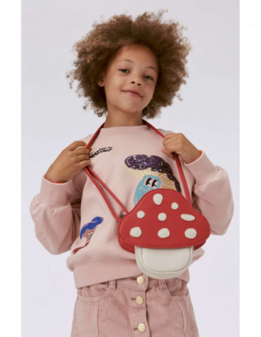 FALDA NIÑA DE PANA DE ALGODÓN ROSA - BERA