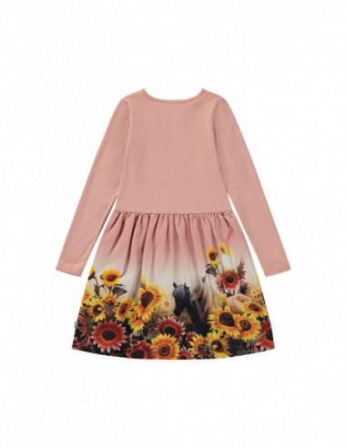 VESTIDO NIÑA MANGA LARGA ALGODÓN ORGÁNICO -...