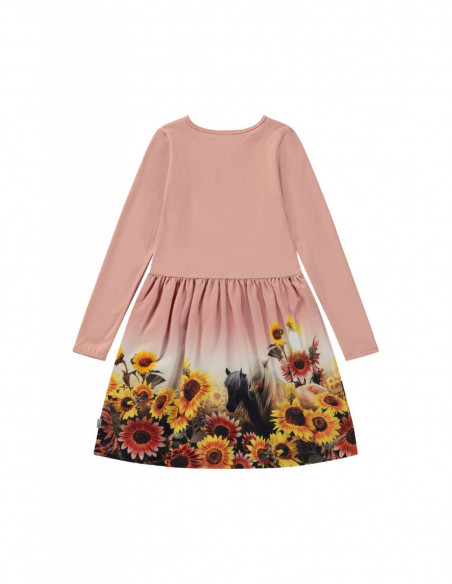 VESTIDO NIÑA MANGA LARGA ALGODÓN ORGÁNICO - CREDENCE