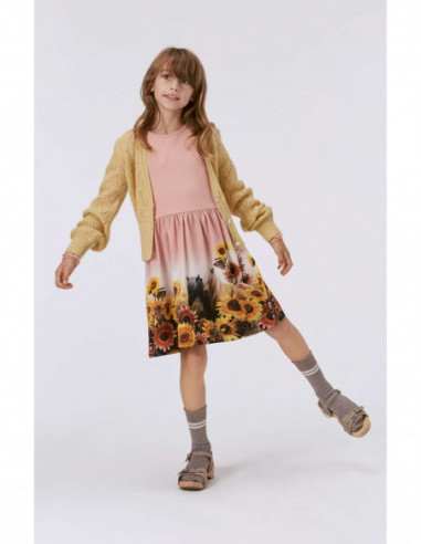 VESTIDO NIÑA MANGA LARGA ALGODÓN ORGÁNICO -...