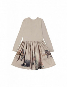 VESTIDO NIÑA MANGA LARGA ALGODÓN ORGÁNICO - CASIE PONY... 2