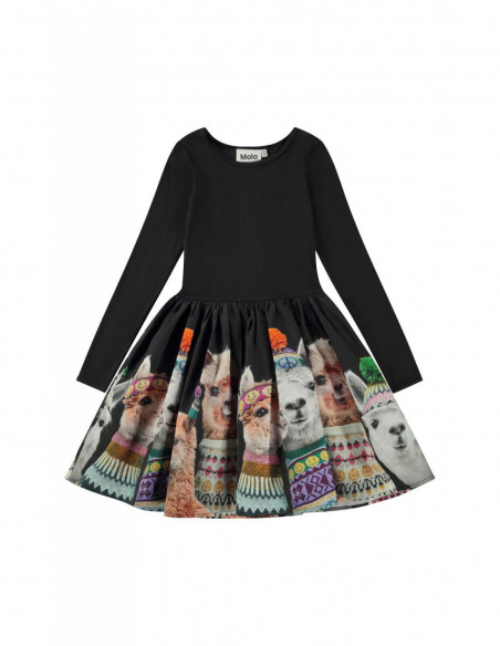 VESTIDO NIÑA MANGA LARGA ALGODÓN ORGÁNICO - CASIE FAMILY PHOTO