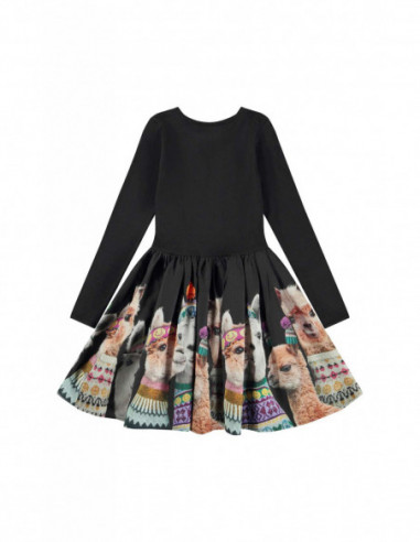 VESTIDO NIÑA MANGA LARGA ALGODÓN ORGÁNICO -...