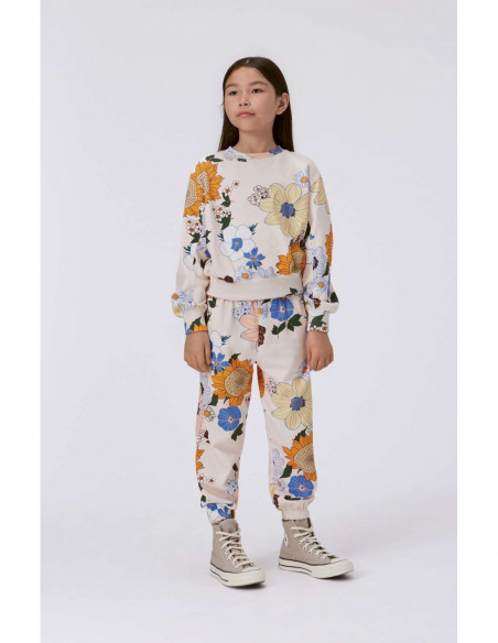 SUDADERA NIÑA ALGODÓN ORGÁNICO - MAXIME LIGHT RETRO