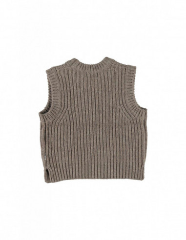 CHALECO DE NIÑA EN PUNTO DE LANA - GILBERTE...