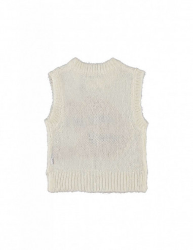 CHALECO DE NIÑA EN PUNTO DE LANA - GERTRUDE...