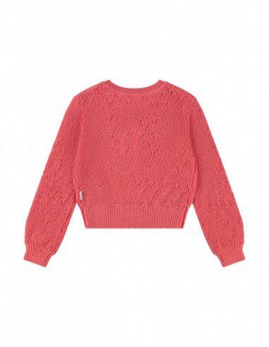 JERSEY NIÑA EN PUNTO DE LANA - GINGER WARM CORAL