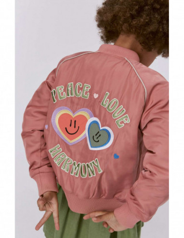 CAZADORA BOMBER NIÑA - HATTY MUTED ROSE